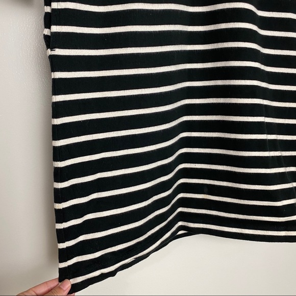 Uniqlo Striped Collared Dress Black/White Small - Picture 5 of 7